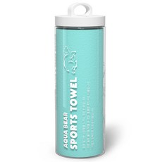 AquaBear Active 濕式運動毛巾, 水藍色, 1個