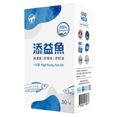 TIANYI 天奕 添益魚 rTG型85%高濃度魚油, 30顆, 700mg, 1盒