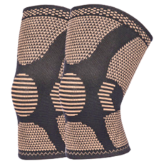 A-ZEAL 銅纖維護膝, 銅色 + 黑色, 1雙