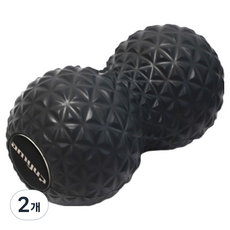 amyup 클로나인 땅콩 마사지 롤러볼, 2개, 블랙