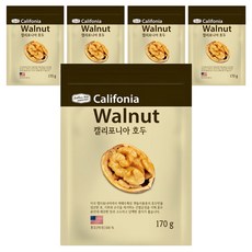 豐富的棕櫚堅果加州核桃, 170g, 5個