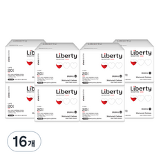 Liberty ORGANATURE 韓國產棉柔瞬吸護墊, 加長型(17.5cm), 20片, 16包