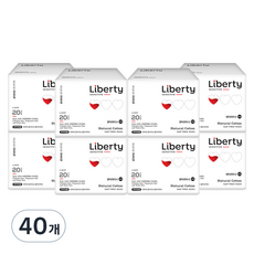 Liberty ORGANATURE 韓國產棉柔瞬吸護墊, 加長型(17.5cm), 20片, 40包
