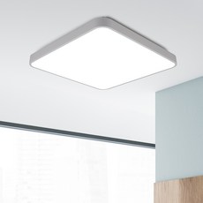 원하 삼성 칩셋 플리커프리 LED 정사각 국산 심플 방등 천장등 60W 화이트 주광색