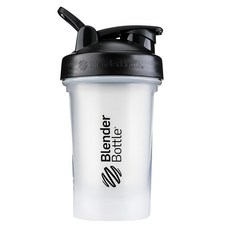 Blender Bottle Classic V2 基本款 搖搖杯 20oz, 1個, 黑蓋白, 600ml