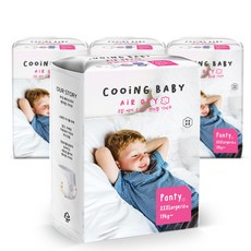 Cooing 에어드라이 풀커버 팬티형 기저귀 유아용, 점보형 이상(3XL), 72매