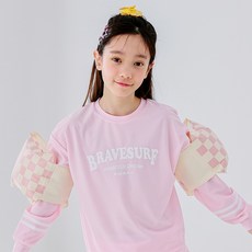 BAYB 체커보드 암링 팔튜브 2p, 핑크, 1개