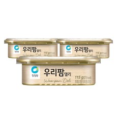 청정원 우리팜 델리 햄통조림, 115g, 3개