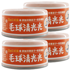 Deli 好食 貓用 慕斯系列 營養主食罐 毛球清光光, 雞肉, 85g, 4罐