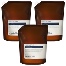 NARD 保濕植萃洗手液補充包 薰衣草麝香, 1L, 3包
