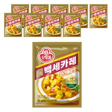 오뚜기 백세카레 약간매운맛, 100g, 10개