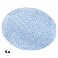 Potenkit 實用足部指壓墊 55 x 55 cm, 4個, 天藍色