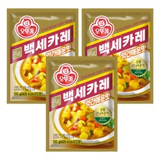 오뚜기 백세카레 약간매운맛, 100g, 3개