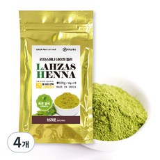 라자스헤나 헤나염색, 브라운, 4개