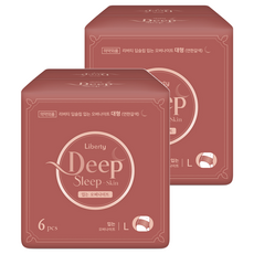 Liberty ORGANATURE Deep Sleep韓國產夜用褲型衛生棉, 2包, 6片, L(95~105cm)