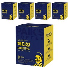 PaikSCoffee 美式咖啡條咖啡, 1.6g, 5個, 20入