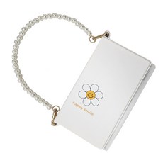 雛菊印花錢包, 白色