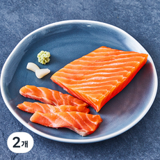연어회 필렛, 200g, 2개