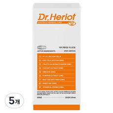 닥터헤리엇 반려동물 가스트로 영양제, 100g, 소화기능/췌장/위개선, 5개