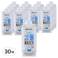 기픈물 저스트 종이팩 해양심층수, 500ml, 30개