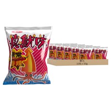 華元 真魷味 非常香辣口味, 50g, 10包