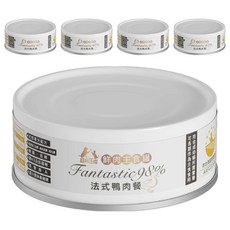 BEyONDPET 超越汪喵 全齡貓 鮮肉主食罐, 法式鴨肉餐, 80g, 5罐