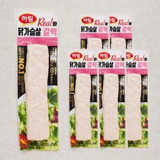 하림 리얼바 닭가슴살 갈릭, 80g, 6개