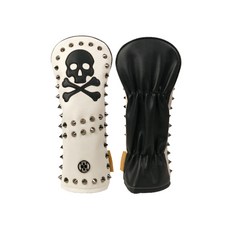 WITIKOKO 999 骷髏頭開球木桿套, 白黑色, 1個