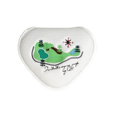 COLLYS GOLF 夢幻半月形推桿套, 白色, 1個