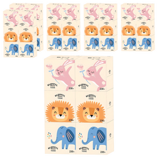 Bokimanheunjip 迷你天然紙漿美容面紙 2層, 230張, 36個