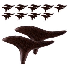 Holyfic 香木指壓棒 按摩器 20 x 18 x 10 cm, 10個, 深棕色