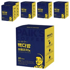PaikSCoffee 美式咖啡條咖啡, 1.6g, 6個, 20入