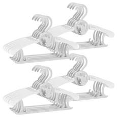 咪咪購物 可伸縮兒童/嬰幼兒防滑衣架 寶寶衣物收納好幫手, 灰白色, 20個