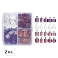 磁吸美甲腳趾甲片 120p 套組 KN-T5020, 2套, 混合色