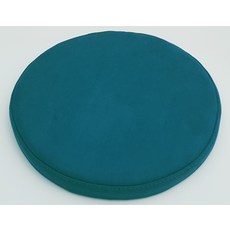 防水絨面圓形靠墊, 海洋藍 (R7)