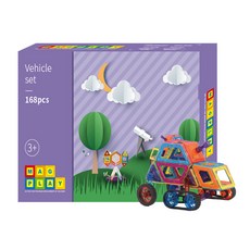 MAGPLAY 與競爭對手的磁塊車輛套裝 168p 的兼容性, 混色