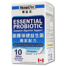 MERIDLIFE 樂益活 菌護保健益生, 120顆, 1罐