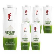 泰國 if 純椰子汁6入組, 6L, 1組