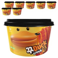 CJ제일제당 꾸덕 납작누들 숯불치킨맛 190.5g, 8개