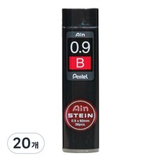 Pentel 飛龍文具 Ain Stein 自動鉛筆芯 B C279, 0.9mm, 20個