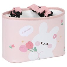 Cartem Bebe 車用多用途頭枕收納盒, 1個, 甜甜兔 粉色