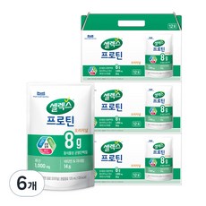 셀렉스 프로틴 파우치 음료 오리지널 12p, 1.5L, 6개