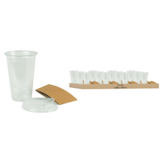 Inp Aienpi 冷飲杯 + 杯套 + 杯蓋, 1組, 25個裝, 480ml