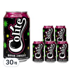 콜라이트 그레이프팝 제로콜라, 355ml, 30개