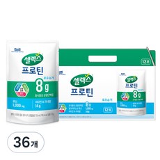 셀렉스 파우치 프로틴 음료 로우슈거 12p, 125ml, 36개