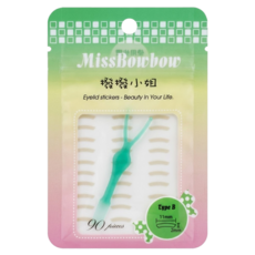 Miss Bowbow 撥撥小姐 3M微整形系列 雙眼皮貼 11 x 2cm 90個, B糖果款, 1組