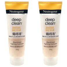 Neutrogena 台灣公司貨 洗面乳 抗黑頭, 100g, 2件