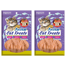 A star 貓專用 無鹽鮭魚鱈魚香絲小袋裝, 鮭魚, 鱈魚, 40g, 2入