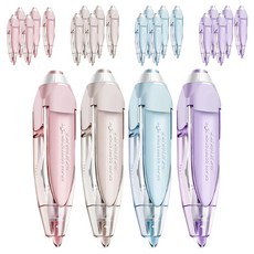 다다 오토매틱 수정테이프 6m 4종, 블루, 퍼플, 핑크, 브라운, 6세트