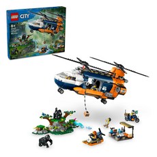 LEGO 樂高 基地營的叢林探險家直升機 Jungle Explorer Helicopter, 60437, 8歲以上, 基地營的叢林探險家直升機 Jungle Explorer Helicopter at Base Camp, 1盒